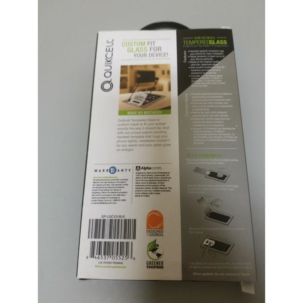 Tempered Glass Screen Protector For LG phones Quickcell Goof Proof
